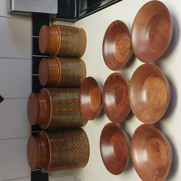 SALE! BARIBOCRAFT Canada Set of vintage wood bowls - Picture 2 of 7